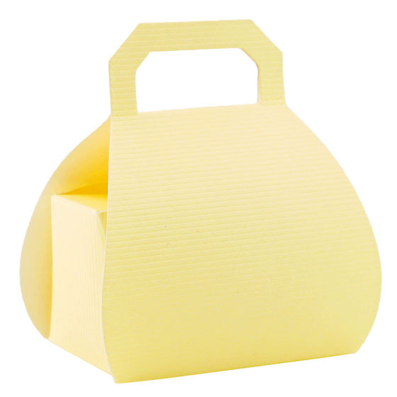 Pralinenverpackung Handtasche Gelb