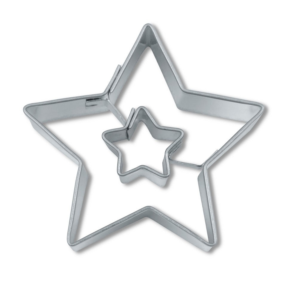 Ausstecher Stern in Stern