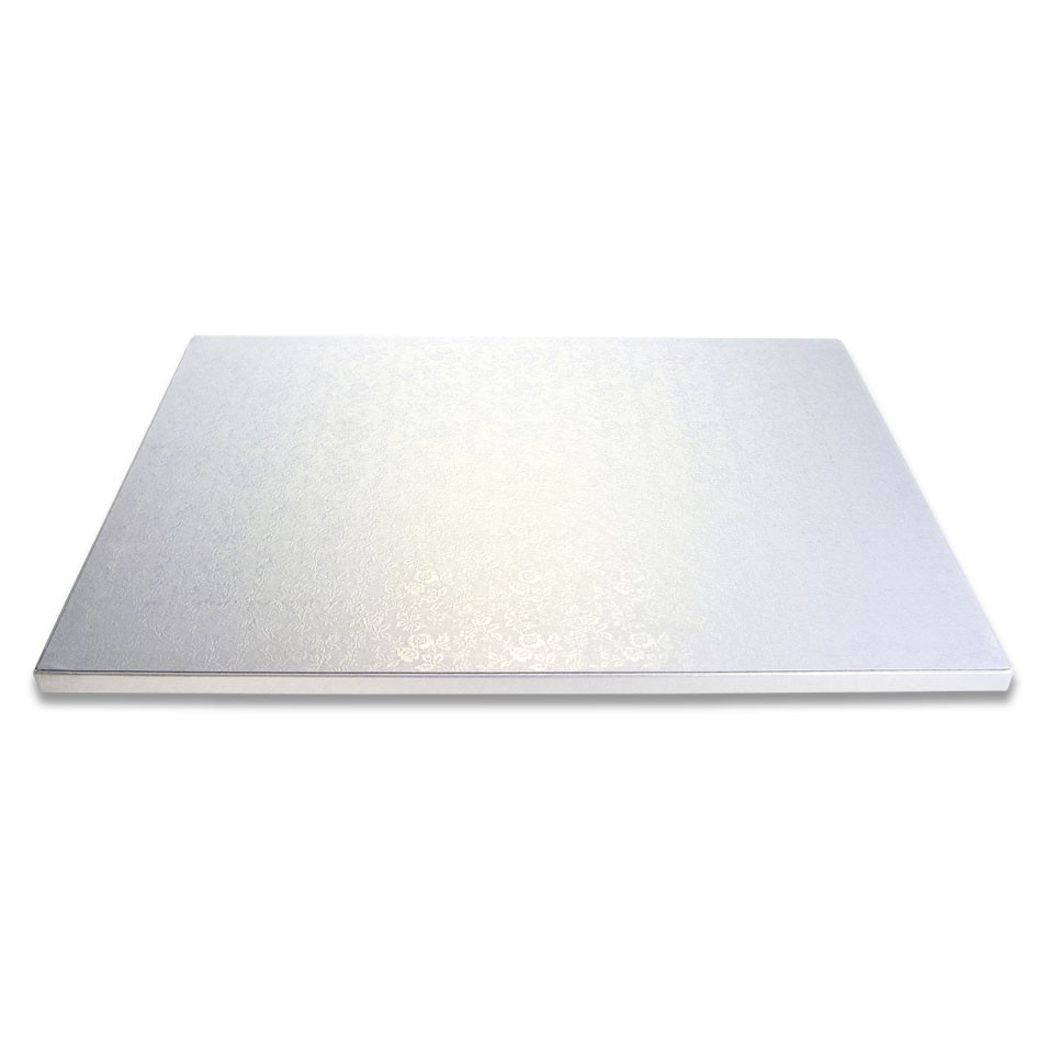 Tortenplatte Rechteckig extra stark Perlweiss 30 x 40 cm