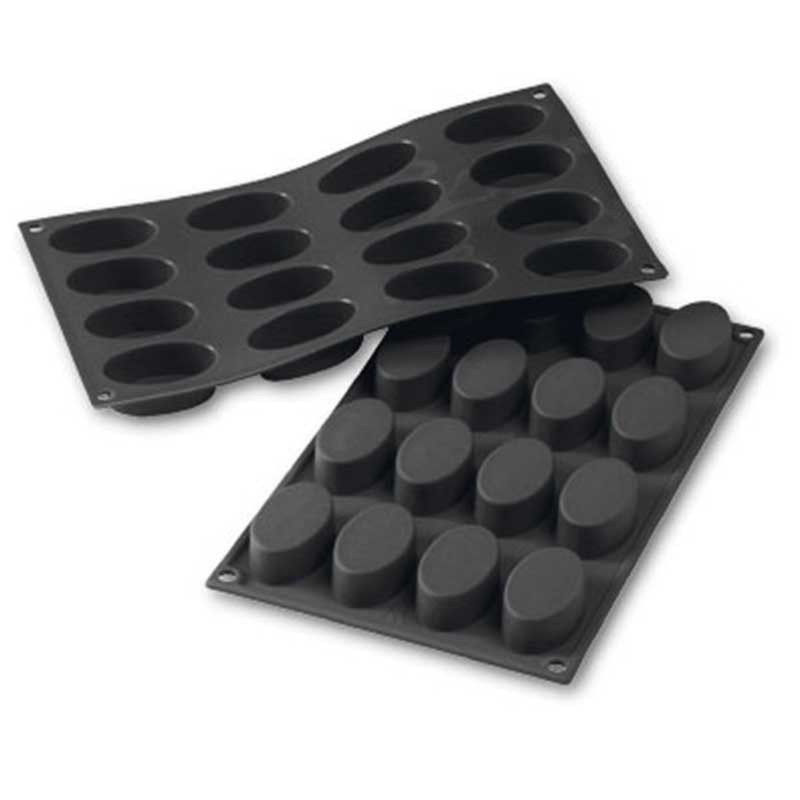 Silikonform Oval 16 Stück
