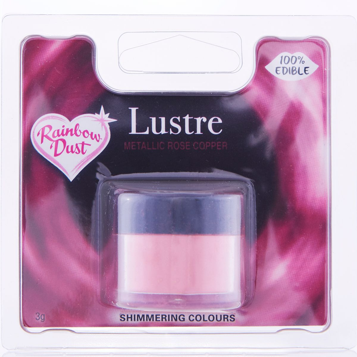 Pulverfarbe Metallic Rosa, 3 g