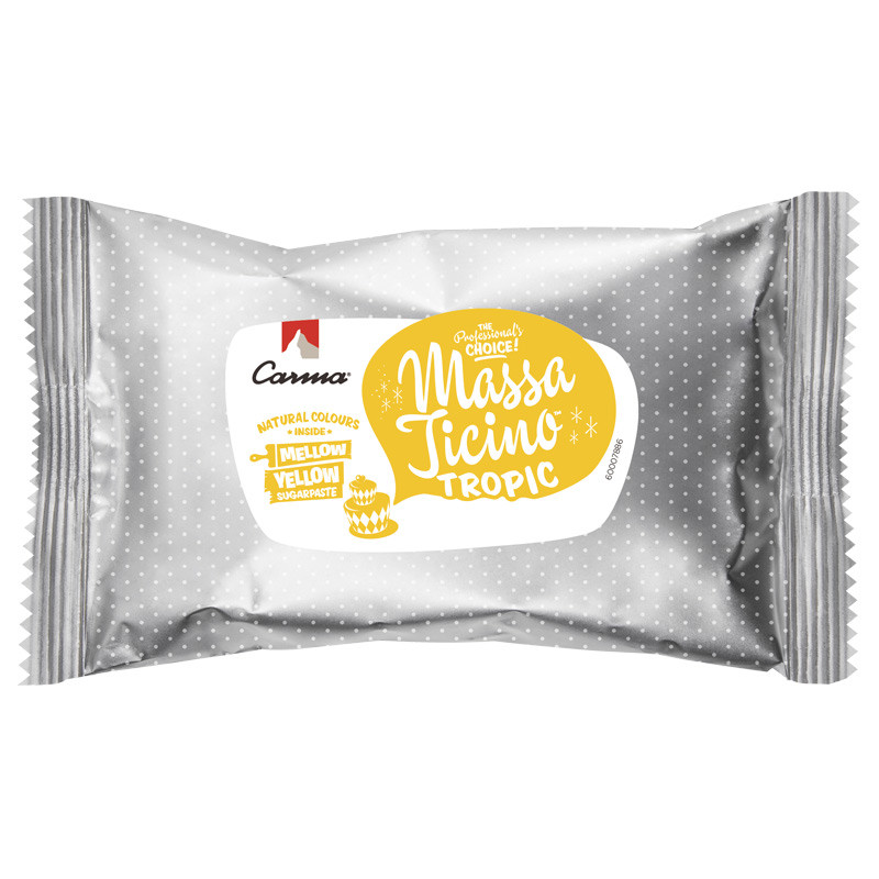 Rollfondant Massa Ticino Sugarpaste Mellow Yellow, 250 g