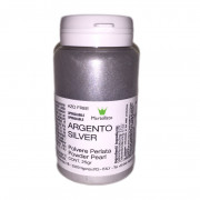 Colore in polvere argento metallico, 25 g