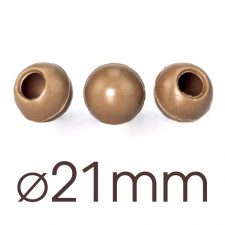 63 Mini Hohlkugeln Milch Ø 21 mm für hausgemachte Truffes