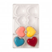 Chocolate hearts, 8 pieces