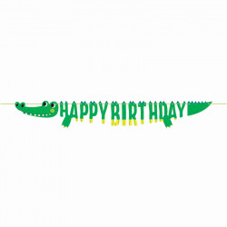 Garland alligator Happy Birthday