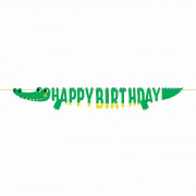 Garland alligator Happy Birthday