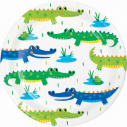 Paper plates Alligator Party Small, 8 pieces