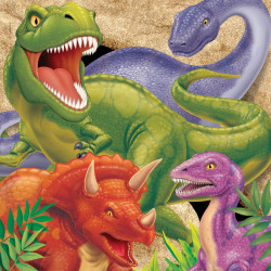 Servietten Dinosaurier, 16 Stück