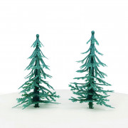 Cake Topper Sapins, 2 pièces
