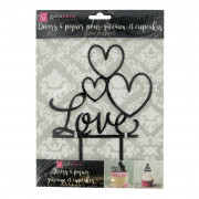 Cake Topper Coeurs d'Amour Grand