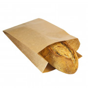 Sacchetto di carta per pane con piega 23 x 12 cm, 25 pezzi
