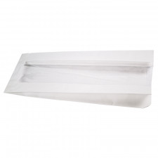 Brotbeutel Weiss mit Falz 34 x 14 cm für Ihre Brote
