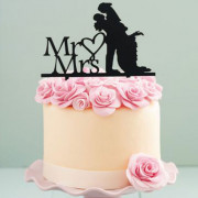 Cake Topper Mr & Mrs Large