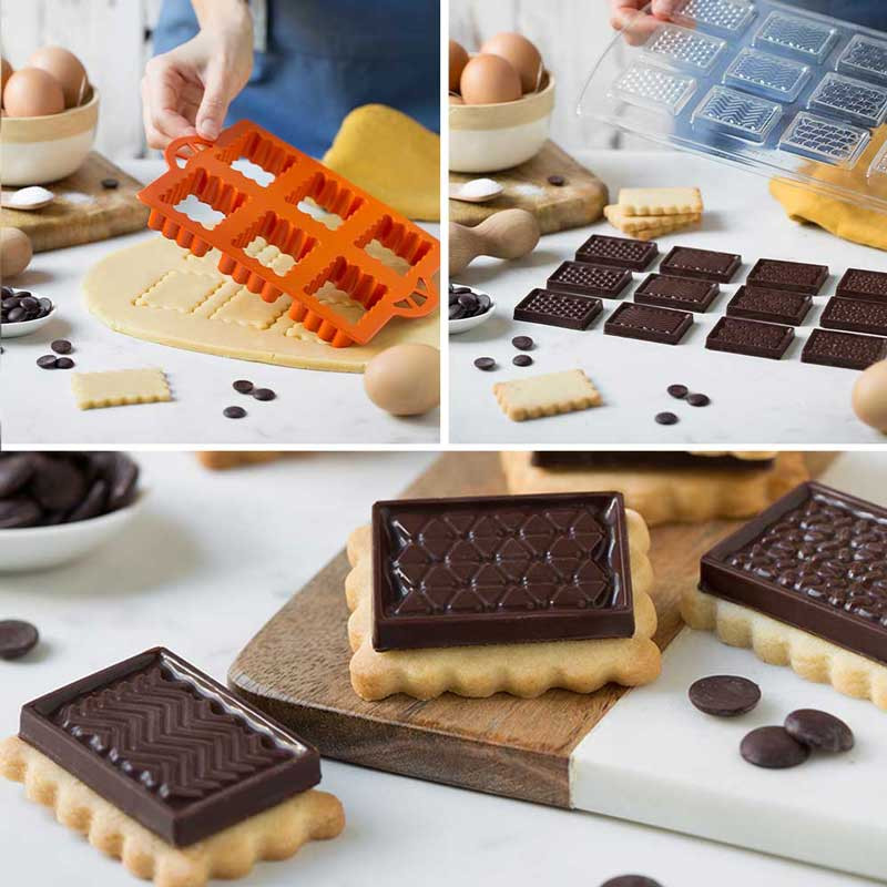 Emporte-pièce pour biscuits au beurre et moule à chocolat en plastique et  polycarbonate