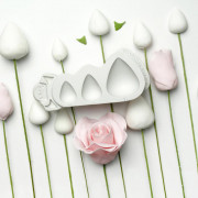 Silicone embosser rose buds and thorn