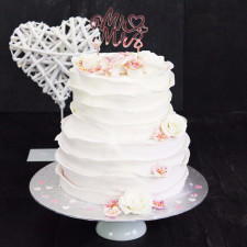 Cake Topper "Mr & Mrs" Spiegeloptik