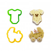 Cookie cutter Hello Baby 2 pieces