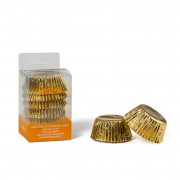 Cupcake molds gold, 60 pieces
