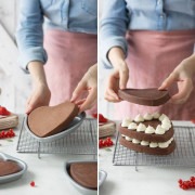 Multilayer baking dish heart to 5 bottoms