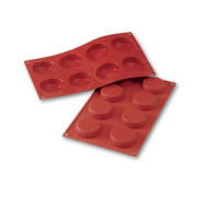 Stampo in silicone per tartellette Ø 6 cm, 8 pezzi