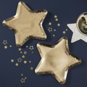 Paper plates Golden star, 8...