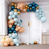 Ballon Girlande Gold und Blau, 200 Stück