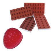 Mould for jelly strawberry, 24 pieces
