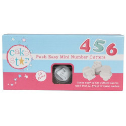 Ausstecher Set Zahlen Mini, 10 Stück