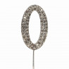 Cake Topper Zahl 0 Diamantoptik