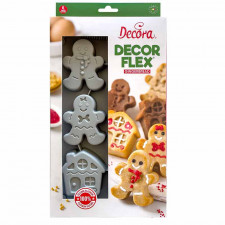 Silikonbackform 15 kleine Sterne für weihnachtliche Desserts