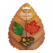 Autumn leaves cookie cutter 3-piece