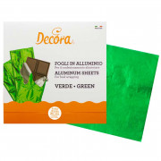 Feuille d'aluminium pour tablettes de chocolat Vert 150 pièces