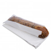 Bread bag paper with window 37 x 20 cm, 25 pieces