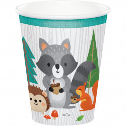 Becher Waldtiere, 8 Stück