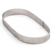 Cake ring Perforated Oval 29 x 12 x 3.5 cm