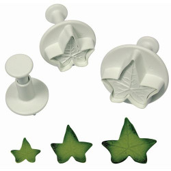 Efeublatt Ausstecher-Set gross, 3-teilig