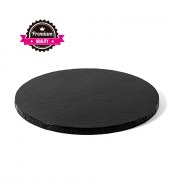 Cake Plate Round Extra Strong Black Ø 25.5 cm