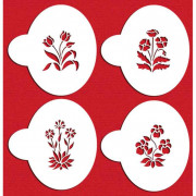 Stencils flower bed, 4 pieces