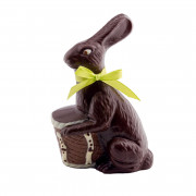 Moule à chocolat Lapin nostalgique avec panier