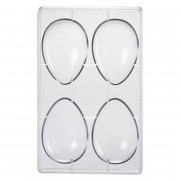 Chocolate mold egg M, 4 pieces