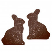 Chocolate bar mold bunny classic 4 pieces