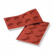 Stampo in silicone per fiorentine Ø 6 cm, 8 pezzi