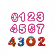Cookie cutter set numbers small, 9 pieces