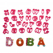 Cookie cutter set letters, 27 pieces
