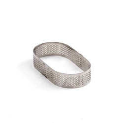 Cake ring Perforated Oval 10 cm x 6 cm x 2 cm