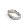 Perforierter Ovaler Tortenring, Länge: 10 cm x Breite: 6 cm x Höhe: 2 cm
