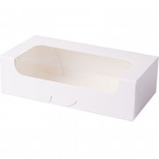 Box with window White 21 x 11 x 6 cm