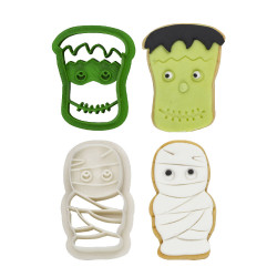 2er Präge- & Ausstecher Set Monster