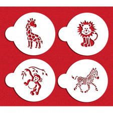 Safari Tiere Stencil für süsse und einfache Motive